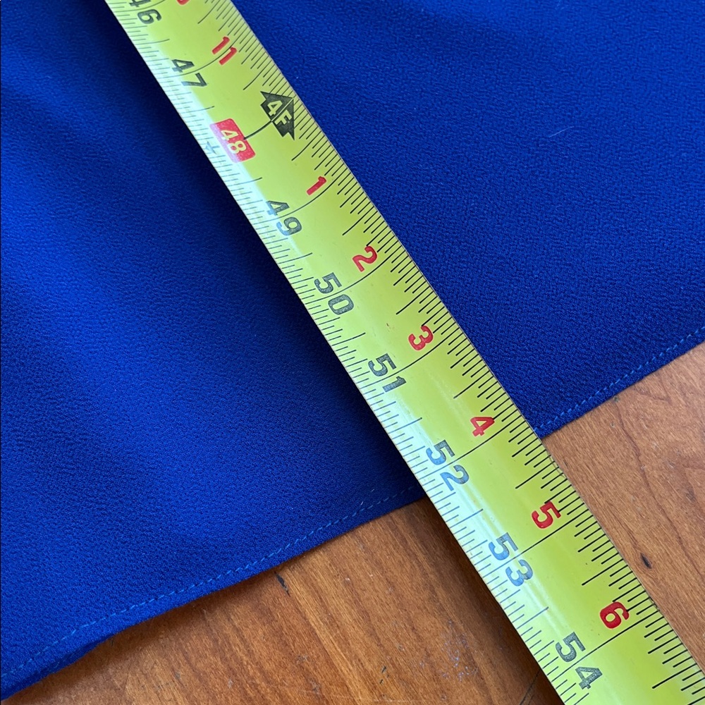 After Dark Vintage Long Sleeve Maxi Cape Dress, Royal Blue with Lace Detail 18WP - Picture 6 of 16